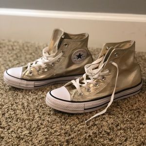 Chuck Taylor Converse - Metallic Gold - Like New